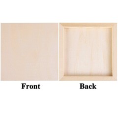 ADXCO 8 Pack Wood Panels 8 x 8 Inch Unfinished Wood Canvas Wooden Panel Board…