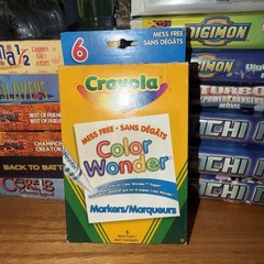 Crayola Color Wonder Markers 6 Pack – Binney & Smith – 2003 – Sealed – **Magic**