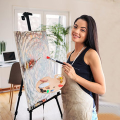 Easel Stand for Sign and Painting: Art Portable Adjustable Metal Tripod Easels f