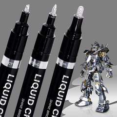 3PK Liquid Chrome Markers – Permanent Mirror Chrome Pens, Chrome Paint Pens for