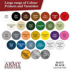 The Army Painter, Base Primer Matt Black, 13.5 Ounce (Pack of 1), Black