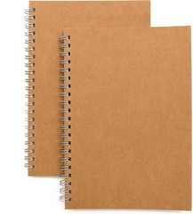 Portable Blank Sketch Book Pad 2-Pack – Ideal for Creative Writing & Travel