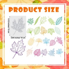 20 Pcs Leaf Rubbing Plates 3.94 x 5.12 Inches Texture Art Supplies Texture Pl…