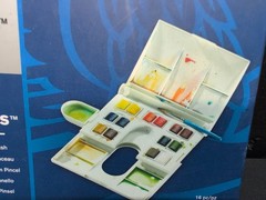 Winsor & Newton Cotman Watercolors Paint Set Compact Box 14 Half Pans