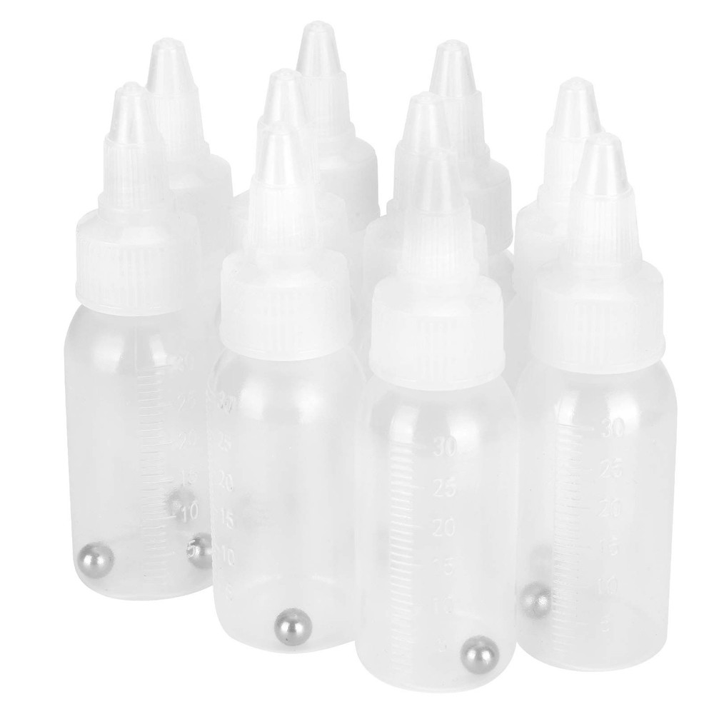 Paint Bottle,10 Pack Airbrush Paint Bottles Jars Plastic containers 1oz/30ml …