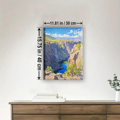 Black Canyon of The Gunnison National Park Colorado Location Framed Canvas DI…