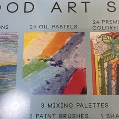 Art 101 Wood Art Set with 24 Premium Core Colored Pencils 142 Piece