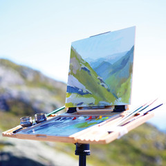 U.Go Plein Air | Anywhere Pochade Box, 8.4″X11.25″X1.25″ Inches, Plein Air Easel