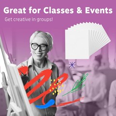 Artlicious Canvases for Painting – Pack of 12, 12 x 16 12×16″ – 12Pcs, White