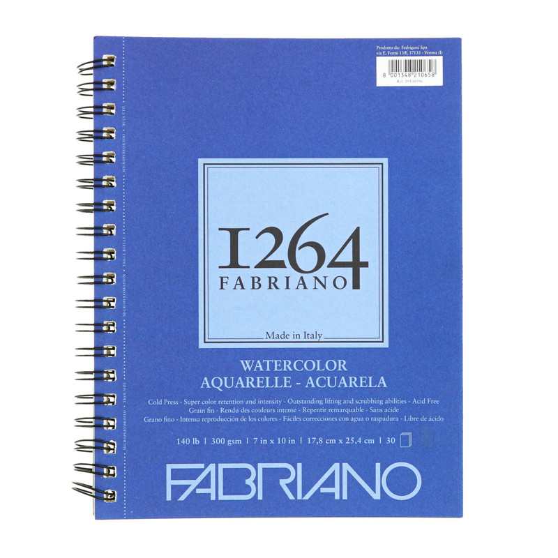 Fabriano 1264 Watercolor Pad Bright White
