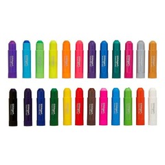 TEMPERA PAINT Sticks, Set of 24 Rich Colors, Solid Tempera Paint, Super Quick…