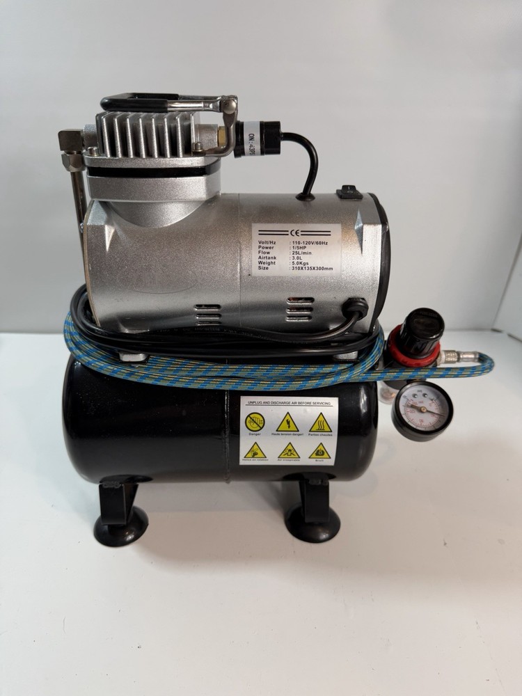 Mint Condition ZENY Airbrush Compressor + 3L Tank