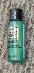 ONE (1) BOTTLE COLOR SHIFT ACRYLIC PAINT -EMERALD CHANGES TO GOLD – 2FL.OZ./59ml