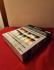 Angelus Acrylic Leather Paint Kit Metallic & Pearlescent 12 Pack Set