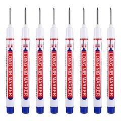 Long Head Deep Hole Marker Pens, 8PCS Long Nib Marker 20mm Quick Dry Waterproof