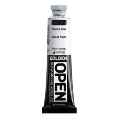 OPEN Slow-Drying Acrylics, Paynes Gray, 2 fl oz. tube, Professional Acrylic P…