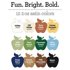 , Nature Inspired Colors, Multi-Surface Acrylic Craft Paint Set, Includes 12 …