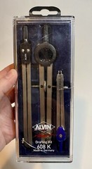 Alvin Drafting Kit 608K bow compass Case 3 Piece Kit Genuine Authentic Germany
