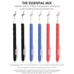 Erasable Gel Pens, Medium Point 0.7 mm Erasable Pens, Make Black/Blue/Red