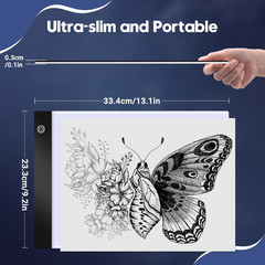 Guiseapue A4 Diamond Art Light Board, Ultra-Thin Light Pad for Painting, Light T