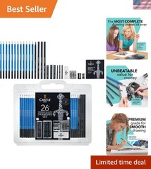26-Piece Drawing & Sketching Art Set for Beginners & Aspiring Artists