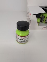 (12) 1 Oz Bottles Of Angelus Acrylic Leather Grinch Green Paint New