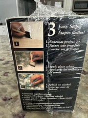 Vintage 1995 Faux Finish Splashed Marble Kit – NEW IN BOX – 30080 – Plaid Ent.