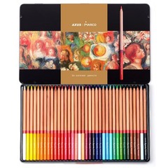 Renoir 3100 Series Oil-based Colored Pencils 36 Colors 3.7mm Core Art Set