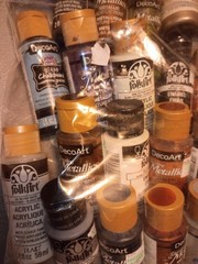 Assorted DecoArt FolkArt Acrylic Paint Lot Train Sets D&D Warhammer