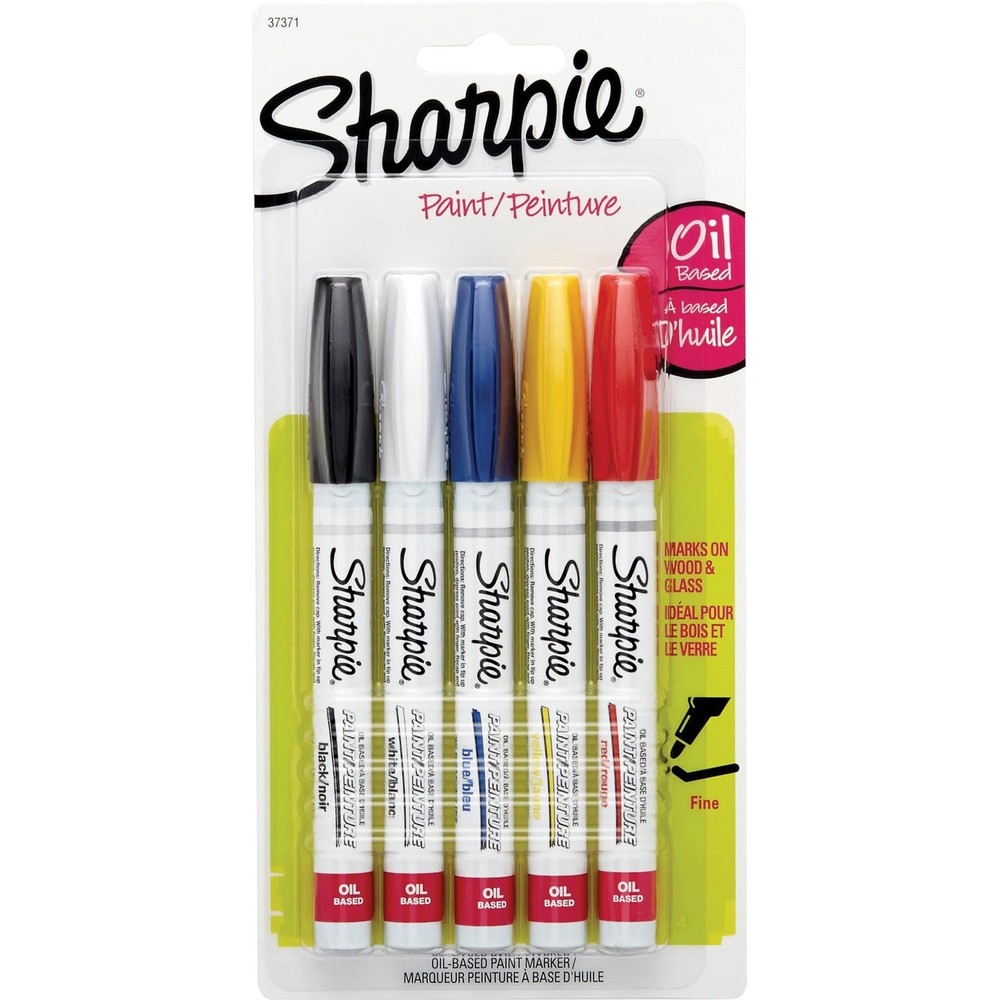Oil-Based Paint Markers, Fine Point, 5 Count – Great for Rock Painting