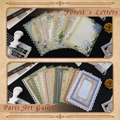 Vintage Scrapbook Paper 60 Sheets Lace Edge Assorted for DIY Journal Album Craft