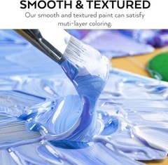 Juego de pintura acrílica de gran volumen de 14 colores (16,9 oz, 500 ml) Rich.