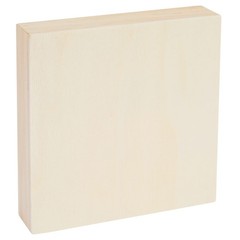 Wood Canvas Boards (6 Pack), 4×4 inches, 0.85 inches Thick, Pinewood Material…