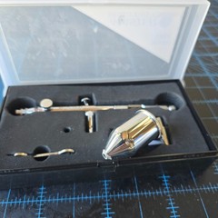 Master SB88 Pro Set Dual-Action Side Feed Airbrush no needle, as shown open box