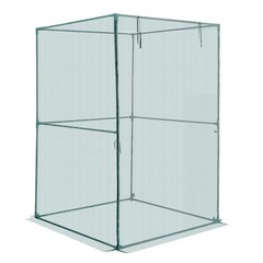 Tall Crop Cage Plant Protection Tent with Zippered Door, 3.9×3.9×5.9 ft