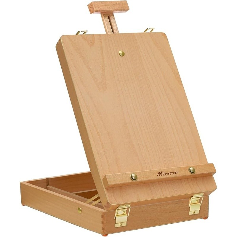 Lightweight Beechwood Sketchbox Easel Tabletop Art Studio Kids Artists New