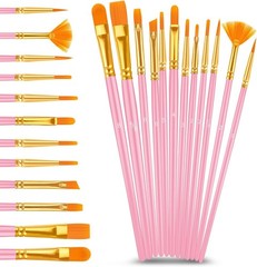 Rich Pigment Acrylic Paint Set: 24 Metallic Colors + 12 Brushes for Every Artist