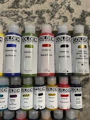 Golden Fluid Acrylics Paint Bundle #12 – Firefly (27 Bottles/24 Colors)