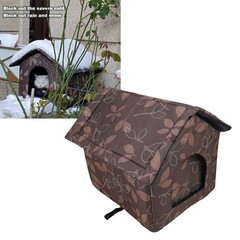 Outdoor Cat House Cloth Weather Proof Insulated Pet Shelter Dog House