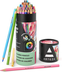 Colored Pencils, 48 Soft Color Pencils, Highly-Pigmented, Wax-Based Coloring Pen