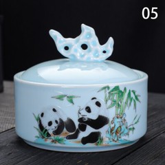 Ink Pool Table with Cover Ceramic Cartridge Bowl Plate Supplies Pen Holder NEW.