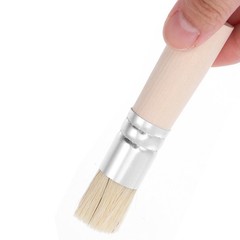 6pcs Wooden Stencil Paint Brushes: Pig Bristle Brush Set for Painting Crafts
