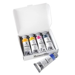 5-Piece 12ml Blu Introductory Watercolor Paint Set, Tubes, Single-Pigment