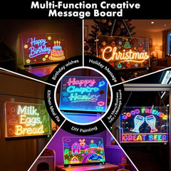 Lumiboard LED Drawing Board for Kids – 13.7″×10″ Light up Drawing Board, 7 Color