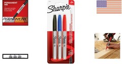 Classic Sharpie Fine Point Permanent Markers – 3 Assorted Colors for All Uses