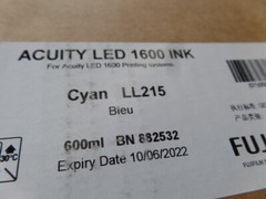 Brand New GB38507-2020 Fuji Acuity 1600 uvijet LL UV ink (600mL) Cyan LL215