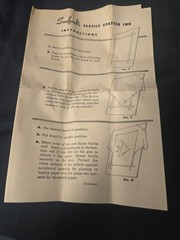 Lot Of 8 Sanford’s Textile Spatter Ink Vintage