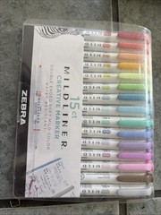 Zebra Pen Mildliner Double Ended Highlighter 1 Count (Pack of 15), Assorted