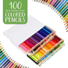 Crayola Adult Colored Pencil Set (100ct), 1 Count (Pack of 1), multicolor