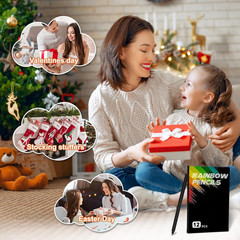 Stocking Stuffers for Kids Teens, Art Supplies 12 Rainbow Colored Pencils for Ki